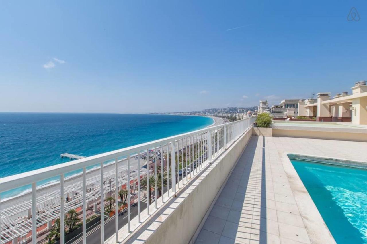 Ferienwohnung Royal Promenade Pool Terrace With Sea View Nizza Exterior foto